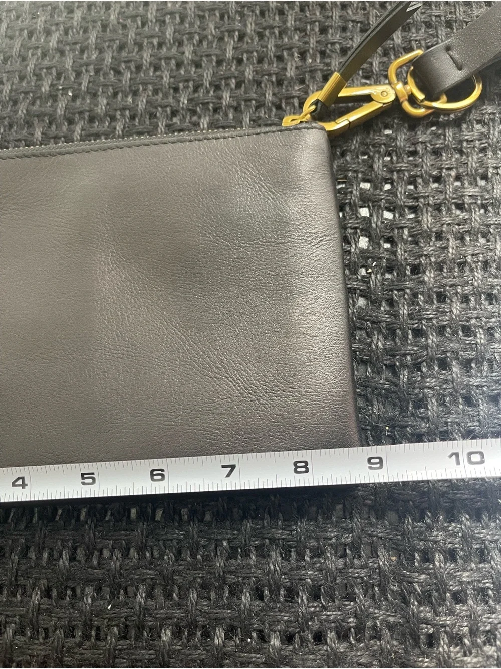 Madewell New W/tags Black‎ Leather Wristlet Pouch
